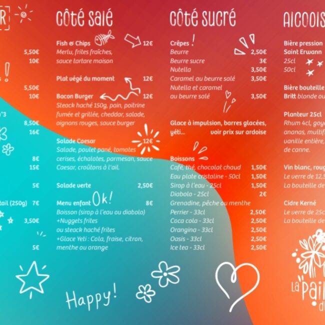 carte La Paillote